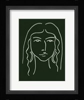 Malachite Portrait VI Framed Print