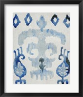 Sapphire Ikat III Framed Print