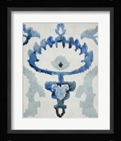 Sapphire Ikat VI Framed Print
