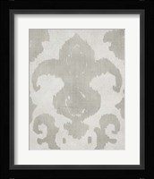Shadow Ikat II Framed Print