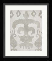 Shadow Ikat III Framed Print