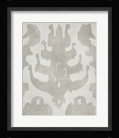 Shadow Ikat IV Framed Print