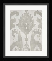 Shadow Ikat V Framed Print
