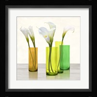 Callas in crystal vases I (detail) Fine Art Print