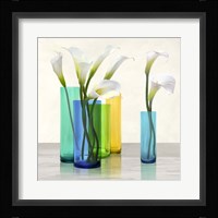 Callas in crystal vases II (detail) Fine Art Print