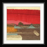 Moon Rising from the Crimson Sky II Framed Print