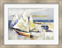 Barche Sulla Spiaggia Fine Art Print