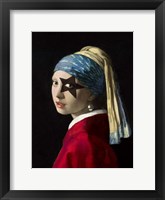 Girl with Skull Hearring Fine Art Print