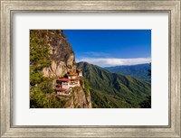 Tiger's Nest, Goempa Monastery Hanging In The Cliffs, Bhutan Fine Art Print