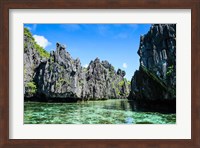 Crystal Clear Water In The Bacuit Archipelago, Philippines Fine Art Print