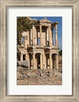 Turkey, Izmir, Kusadasi, Ephesus The Library Of Ephesus Fine Art Print