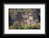 Turkey, Dalyan, Mugla Province The Six Lycian Rock-Cut Tombs Fine Art Print
