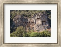 Turkey, Dalyan, Mugla Province The Six Lycian Rock-Cut Tombs Fine Art Print