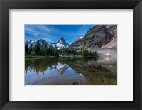 Mount Assiniboine Reflected In Sunburst Lake Fine Art Print
