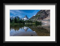 Mount Assiniboine Reflected In Sunburst Lake Fine Art Print