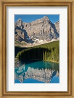 Morning, Moraine Lake, Reflection, Canadian Rockies, Alberta, Canada Fine Art Print