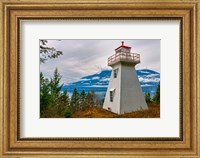 Pilot Bay Lighthouse At Pilot Bay Provincial Park, British Columbia, Canada Fine Art Print
