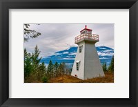 Pilot Bay Lighthouse At Pilot Bay Provincial Park, British Columbia, Canada Fine Art Print