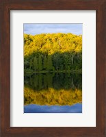 Canada, Quebec, Lake Long Pond Sunset Reflection Fine Art Print