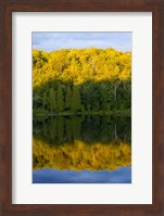 Canada, Quebec, Lake Long Pond Sunset Reflection Fine Art Print