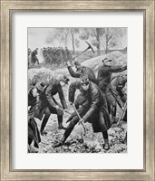 Ww1(1914-1918) Occupation Of Belgium By German Troops (August 1914) Fine Art Print
