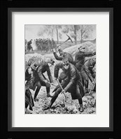 Ww1(1914-1918) Occupation Of Belgium By German Troops (August 1914) Fine Art Print