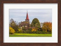 Liberec Village Church Near Trosky Czech Republic Fine Art Print