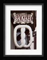 Germany, Hesse, Limburg An Der Lahn, Pretzel Bakery Sign Fine Art Print