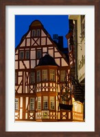Germany, Hesse, Limburg An Der Lahn, Half-Timbered Building, Dawn Fine Art Print