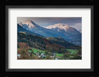 Germany, Bavaria, Elevated Town View From The Rossfeld Panoramic Ring Road In Fall Fine Art Print