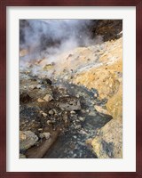 Geothermal Area Seltun Heated By The Volcano Krysuvik On Reykjanes Peninsula During Winter Fine Art Print