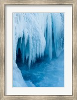 Godafoss Waterfall Of Iceland During Winter Fine Art Print