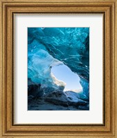 Ice Cave In The Glacier Breidamerkurjokull Fine Art Print