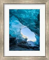 Ice Cave In The Glacier Breidamerkurjokull Fine Art Print