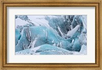 Svinafellsjoekull Glacier In Vatnajokull During Winter Glacier Front And Icefall Fine Art Print