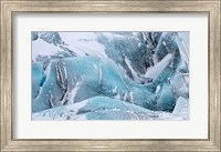 Svinafellsjoekull Glacier In Vatnajokull During Winter Glacier Front And Icefall Fine Art Print
