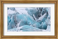 Svinafellsjoekull Glacier In Vatnajokull During Winter Glacier Front And Icefall Fine Art Print