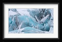 Svinafellsjoekull Glacier In Vatnajokull During Winter Glacier Front And Icefall Fine Art Print
