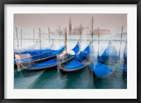 Italy, Venice Abstract Of Gondolas At St Mark's Square Fine Art Print