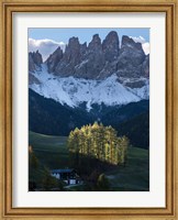 Sankt Magdalena In Villnoess Valley During Autumn Fine Art Print