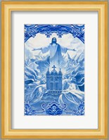 Portugal, Porto Mosaic On Santo Ildefonso Church, Lines Removed Fine Art Print