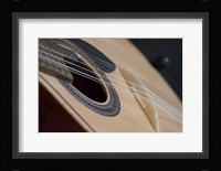 Portugal, Coimbra Fado Musician's Portuguese Guitar Head, Sound Box, Pegs And Strings Fine Art Print