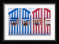 Portugal, Costa Nova, Fisherman's Village Fine Art Print
