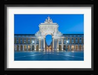 Portugal, Lisbon, Baixa, August Street Arch At Dawn Fine Art Print