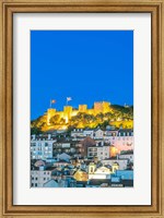 Portugal, Lisbon, Sao Jorge Castle At Dusk Fine Art Print