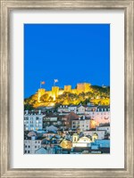 Portugal, Lisbon, Sao Jorge Castle At Dusk Fine Art Print