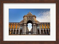 Portugal, Lisbon, Rua Augusta, Commerce Square, Arched Entry Fine Art Print
