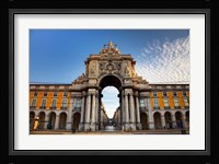 Portugal, Lisbon, Rua Augusta, Commerce Square, Arched Entry Fine Art Print