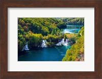 Lake Kozjak And Travertine Cascades On The Korana River, Croatia Fine Art Print