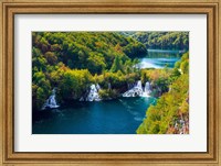 Lake Kozjak And Travertine Cascades On The Korana River, Croatia Fine Art Print